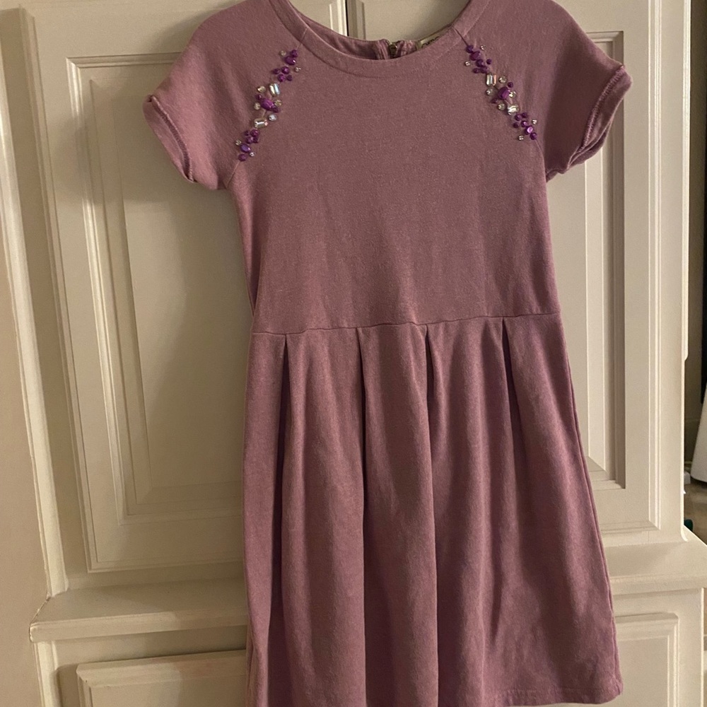 Mauve Dress with Faux Gems